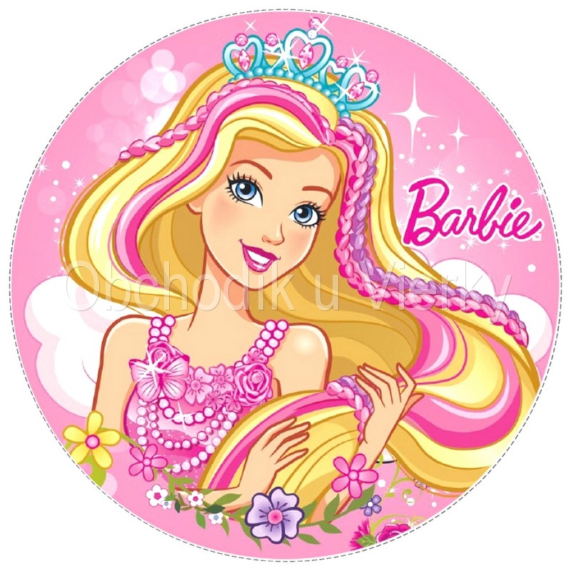 Jedlý obrázok Barbie č.8007,14